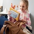 thumbnail image 4 of HOMEIORA Large Pencil Case Pouch, Pencil Box Holder Organizer with 4 Compartments, Pen Bag Wide Opening, with A Transparent Compartments - Blue, 1 Pack, 4 of 6