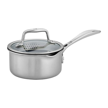 Clad CFX 1-qt Stainless Steel Nonstick Saucepan with Lid