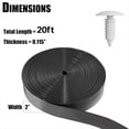 thumbnail image 4 of Kit de Reparación de Correas de Vinilo para Sillas de Patio, 5 cm de y 6 M de . Incluye 20 Remaches para Tumbonas, Color Negro., 4 of 5