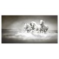 thumbnail image 2 of Chevaux Courant dans l'Eau - Art Mural d'Animaux Surdimensionné, 2 of 3