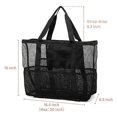 thumbnail image 2 of myvepuop Clearance Mesh Beach Bag Family Beach Tote 9 Pockets Beach Towel Bag Beach Bag Beach Bag, 2 of 7