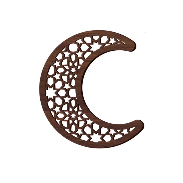 Agiferg Ramadan Decoration Lamp Ramadan Decoration LED Mubarak Ramadan Lamp, Ramadan Lantern Decoration Eid Mubarak Star Decoration Figure Tea Lamp Rack Ramadan