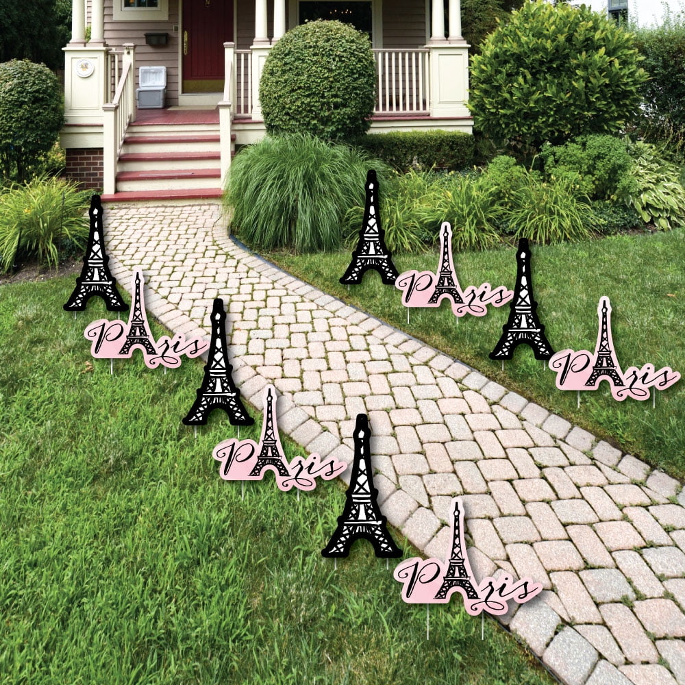 Paris, Ooh La La Eiffel Tower Lawn Decorations Outdoor Paris Themed