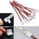 thumbnail image 2 of Para 8mm Conector 2835 Snap Co Strip Down Wide Solderless Wire 3528 10pcs LED luz, 2 of 7