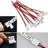 TOY LIFE 10pcs Wire Solderless Snap Down Strip Connector For 8mm Wide 3528 2835 Single Co