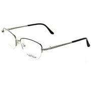 Caviar 2370-C24 Women's Black/Silver Metal Frame Eyeglasses