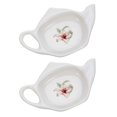 thumbnail image 2 of 2Pcs Ceramic Tea Bag Holders Exquisite Tea Bag Tray Small Loose Tea Dish Tea Bag Coaster Tray, 2 of 3