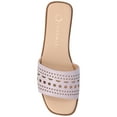 thumbnail image 4 of Journee Womens Brodie Cut Out Band Slip On Flat Sandals, 4 of 9