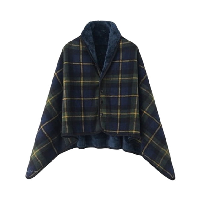 Kearding Capa versátil, chal, manta, envuélvete en calidez y estilo, funda calentadora para piernas y pies, bufanda a cuadros Decoración del hogar lange 80*135cm