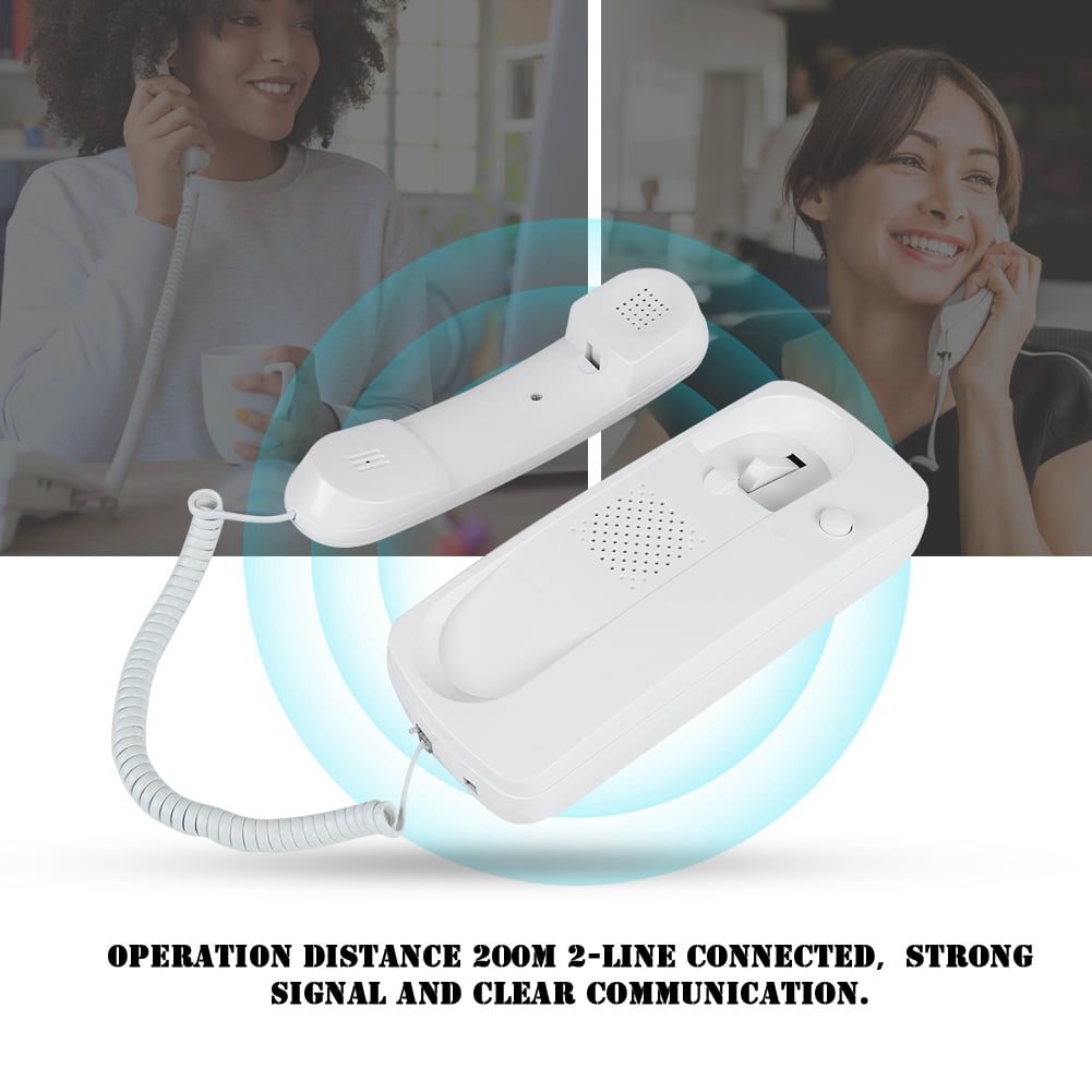 Non-Visual Two-Way//One-to-one Intercom Doorphone Audio Villa Home Office Interphone Wired AC DC