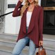 thumbnail image 3 of Cárdigan ligero para mujer Estilo informal Cárdigan drapeado suave para mujer Traje diario FLhrweasw Nuevo, 3 of 7