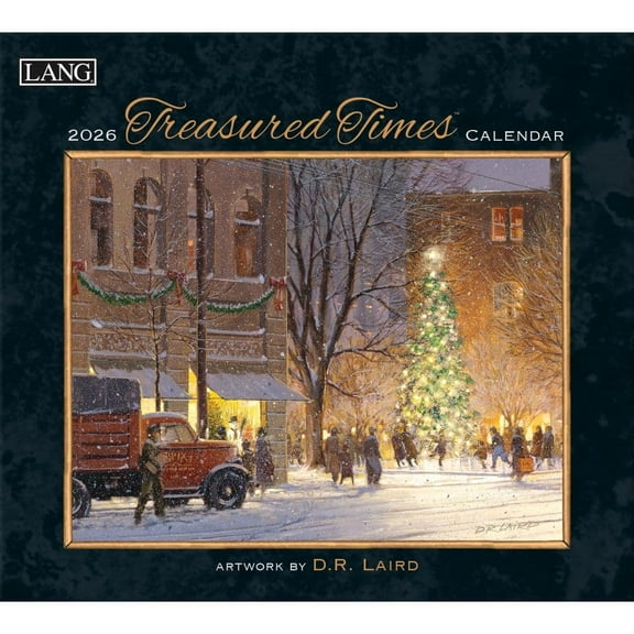 Lang Brands, LLC, Treasured Times 2026 Wall Calendar by D.R. Laird, 13.4'' X 12'', 12-Month Calendar with Stapled Binding