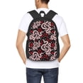 thumbnail image 6 of Balery Snake And Rose Backpack for Men and Women - Durable 600D Oxford Cloth -Large Capacity, Water-Resistant School, Travel, and Hiking Bag, 6 of 9