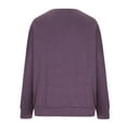 thumbnail image 5 of Patlollav Womens Plus Size Solid Long Sleeve Blouse Tops Round-Neck Shirts, 5 of 7