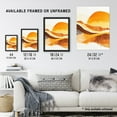 thumbnail image 3 of Artery8 Abstract Mountains Sunset Amber Orange Landscape Living Room Art Print Framed Poster Wall Decor 12x16 inch, 3 of 3