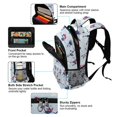 thumbnail image 5 of FORMRS Unisex Backpack Elementary School Travel Bookbag with Reflective Stripes, Blue Ice Hockey, 5 of 7