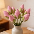 thumbnail image 6 of Artificial Lotus Buds Floral Stem Decorative Fake Lotus Plant, Realistic Vase Display Pond Decoration For Home Office Living Room Garden Wedding Photography Background Table Arrangement Use, 6 of 6