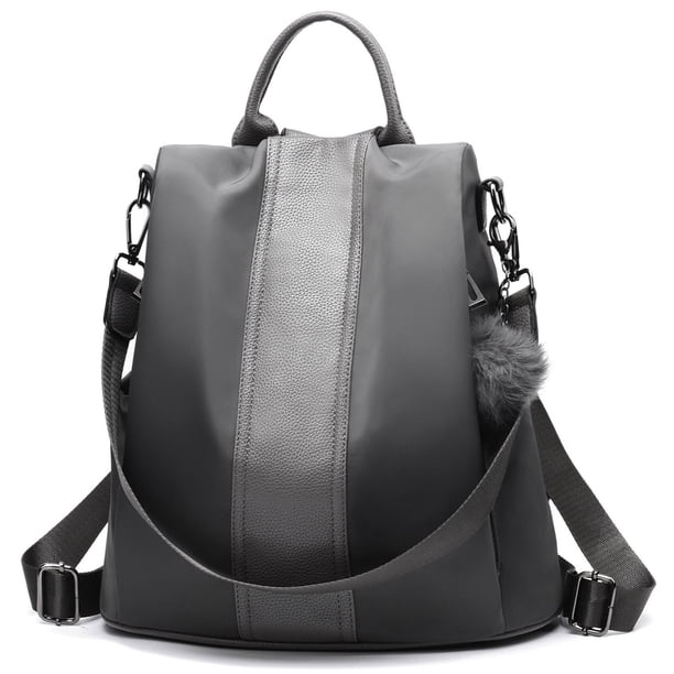 PINCNEL Mochila para mujer Monedero Mochila antirrobo de nailon impermeable Bolso de hombro ligero