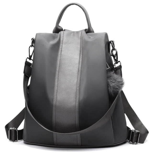 PINCNEL Mochila para mujer Monedero Mochila antirrobo de nailon impermeable Bolso de hombro ligero