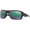 White, variant on Men's Oo9380 Double Edge Rectangular Sunglasses Matte Black/Prizm Maritime Polarized 66 Millimeters