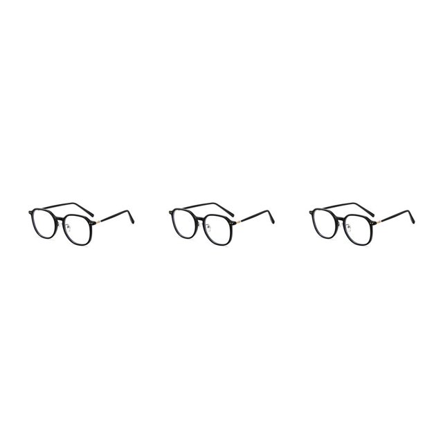Sonducket TR90 Montura de gafas Anti-Blue Protect Lens Eyeglasses Care Health Eyewear para Mujeres Hombres Marco negro brillante Type1 NO1