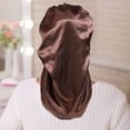 thumbnail image 7 of AWAYTR Long Satin Bonnet for Women - Double Layer Elastic Silk Bonnet Hair Sleeping Cap with Tie Band, 7 of 7