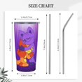 thumbnail image 4 of Taza de café Smiling Critters con tapa, 20 oz, vaso de viaje de acero inoxidable que se mantiene frío durante 9 horas y caliente durante 3 horas, 4 of 7