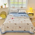 thumbnail image 4 of Double Layer Yarn Cooling Quilt Breathable Moisture Wicking Machine Washable Lightweight All Season Comfort, 4 of 6
