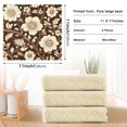 thumbnail image 6 of Yayeee 6 Pack Kitchen Dish Cloths for Washing Dishes Soft Absorbent Microfiber Towels, Brown Floral, 6 of 9
