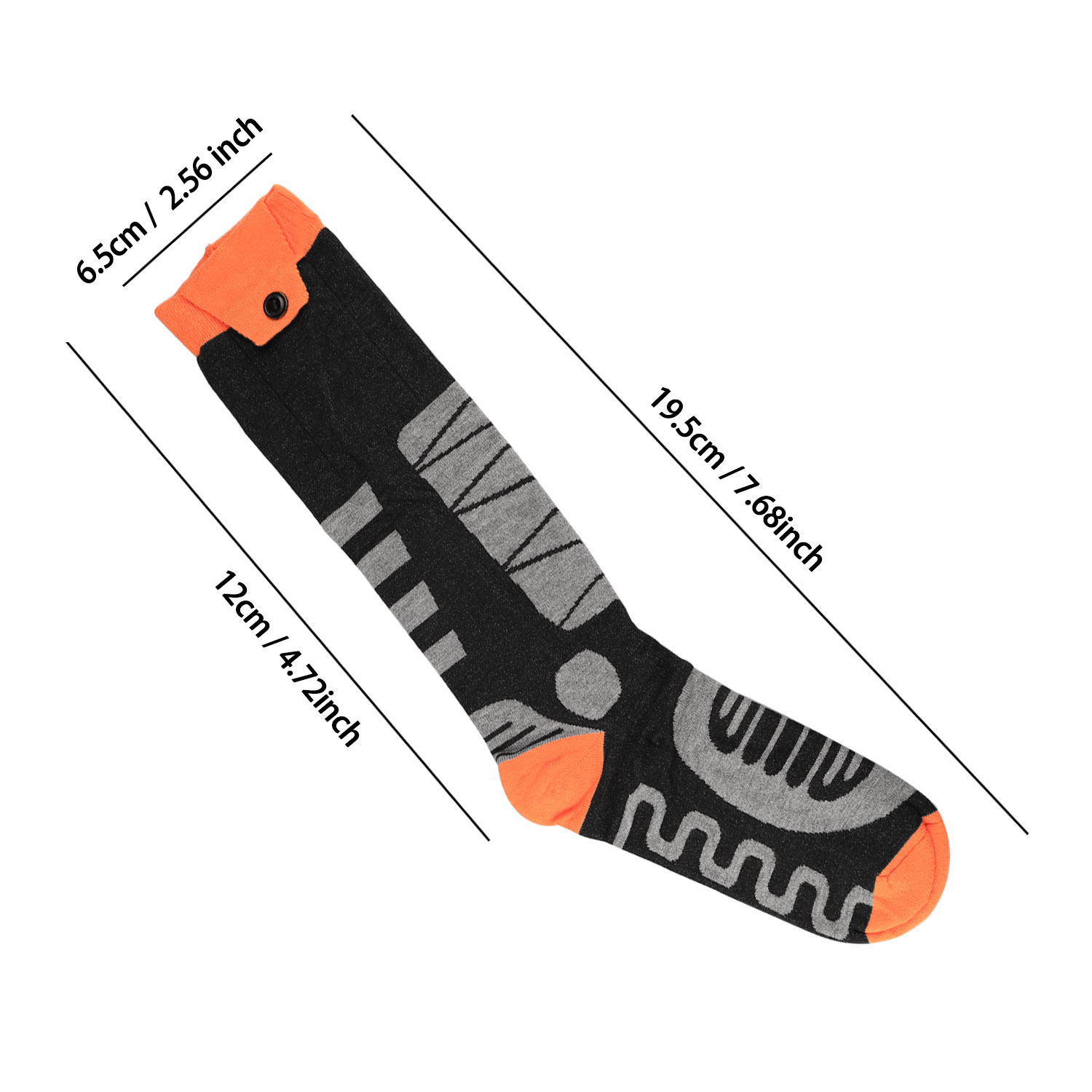 ASKITO Heated Socks for Men Women, APP Control 5000mAh Rechargeable Battery, Electric Heated Socks with 4 Heating Levels for Winter Outdoor Camping Motorcycle Skiing Foot Warmer