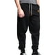 thumbnail image 1 of Pantalones largos para hombre, informales, a la moda, transpirables, con cordón elástico en la cintura y bolsillos, con elástico en los pies, de rayón., 1 of 7