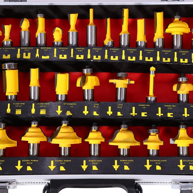 Router Set,35pcs 1/2 inch Shank Router Bits Woodworking Cutter Built to Last