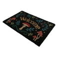 thumbnail image 6 of Welcome Mushrooms and Herbs Botanica Black Coir Coconut Fiber Floor Mat Doormat, 6 of 9