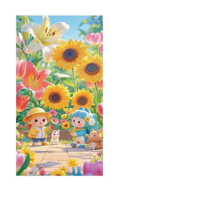 Easter Fabric Door Hanging 180X90Cm, Party Background Decor For Home And Classroom, Machine Washable For Reuse