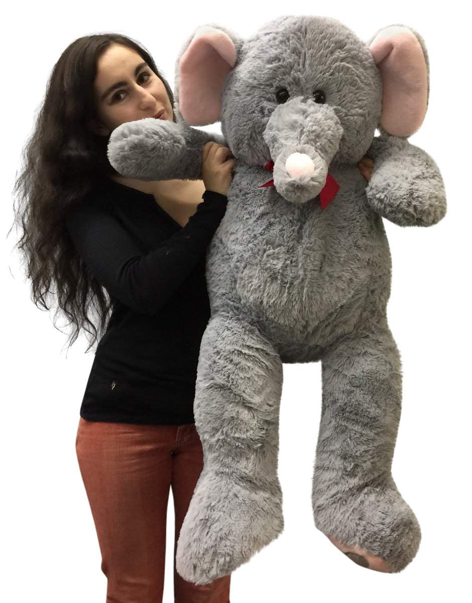Grifil Zero Big Elephant Stuffed Animal Plush Toy 25 Inches Cute XXL Size Grey for sale online 