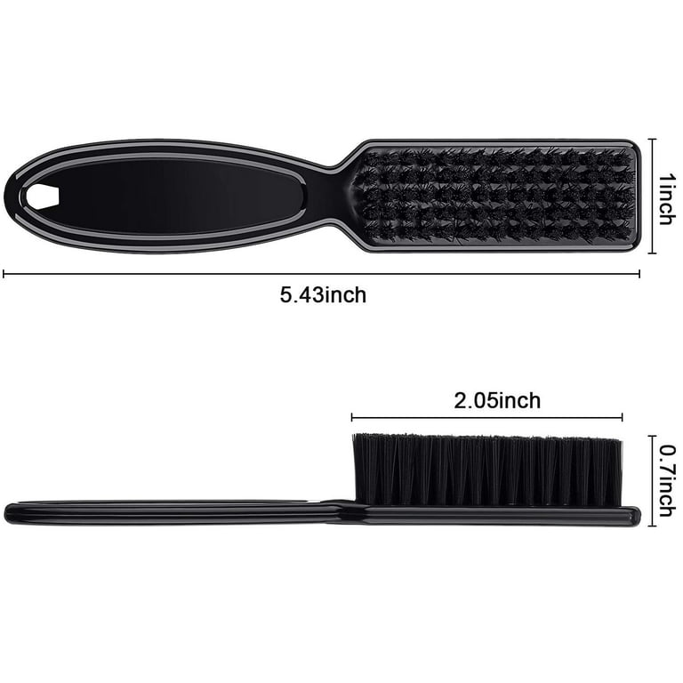 2 Pieces Barber Brush Set, with Barber Blade Cleaning Brush Neck Duster  Brush, Clipper Cleaning Brush Styling Brush Tool for Barbershop and Home  Use 