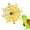 Yellow, variant on Colorful Rotating Disc Toy for Exuberances Pet Bird Conures Lovebirds and Cockatiels to Keep Happy and Engages