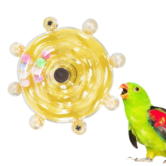 Colorful Rotating Disc Toy for Exuberances Pet Bird Conures Lovebirds and Cockatiels to Keep Happy and Engages