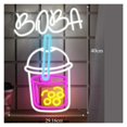 thumbnail image 4 of Boba Letrero De Neón Luz Regulable Alimentada Por USB Para Decoración Tienda Bebidas Letreros Para Colgar En La Pared 29.16cm×40cm, 4 of 8