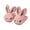 Half Wrapped Pink, variant on Drecage Toddler Boys Girls Slippers Kids Cute Bunny Plush Slippers Winter Warm House Shoes