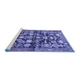 thumbnail image 2 of Ahgly Company Machine Washable Indoor Round Persian Blue Traditional Area Rugs, 5' Round, 2 of 4