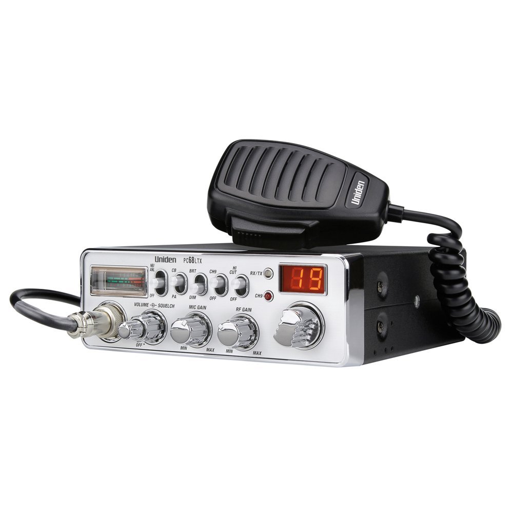 Uniden PC68LTX 40 Channel Mobile Fixed Mount CB Radio w/PA