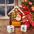 thumbnail image 4 of Injueey Calendario de Navidad de madera 2024 Calendario de Adviento de madera con luces ecológicas Kits de decoración para fiestas, 4 of 6