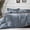 03- Blue Pinstripe-Queen(90"×90"), variant on Washed Cotton Duvet Cover Set 01- Amber Orange, Full(80"×90") 3-piece Bedding