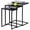 Black, variant on Nesting Tables Set Of 3, Industrial C Shaped End Table Stackable Coffee Table Heavy Duty Metal Frame For Small Space, Living Room, Bedroom, Side Table Tray For Laptop Snack, Black