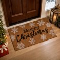 thumbnail image 5 of Merry Christmas Welcome Door Mat, Christmas Snowflake Floor Rug, 29.53x17.72inch, Entrance Door Rug for Xmas Indoor Outdoor Home Bathroom Decor, 5 of 6