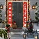 thumbnail image 4 of mfyjkho Pareado navideño con cadena de luces LED, decoración navideña de 30 x 180 cm, cubierta de puerta de poliéster impermeable para fondo de fiesta., 4 of 6