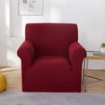 thumbnail image 1 of Funda elástica para sillón Jinamart, 1 pieza (blanco roto, pequeña), 1 of 1