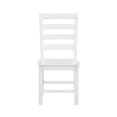 thumbnail image 4 of Classic White Finish Dining Chairs Set of 6 Wood Frame Kitchen Dining Furniture, 4 of 7