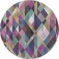 thumbnail image 1 of Ahgly Company Machine Washable Indoor Round Transitional Dark Goldray Area Rugs, 8' Round, 1 of 7